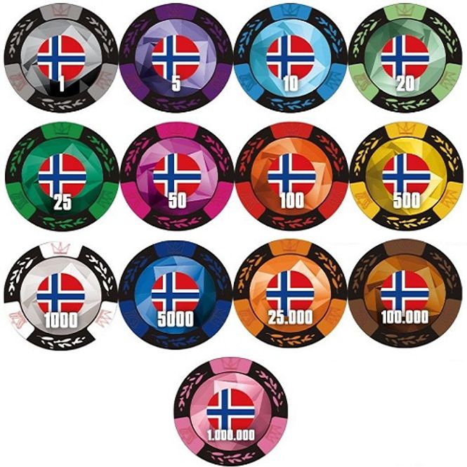 Hovedbilde 500 pokersjetonger Norge